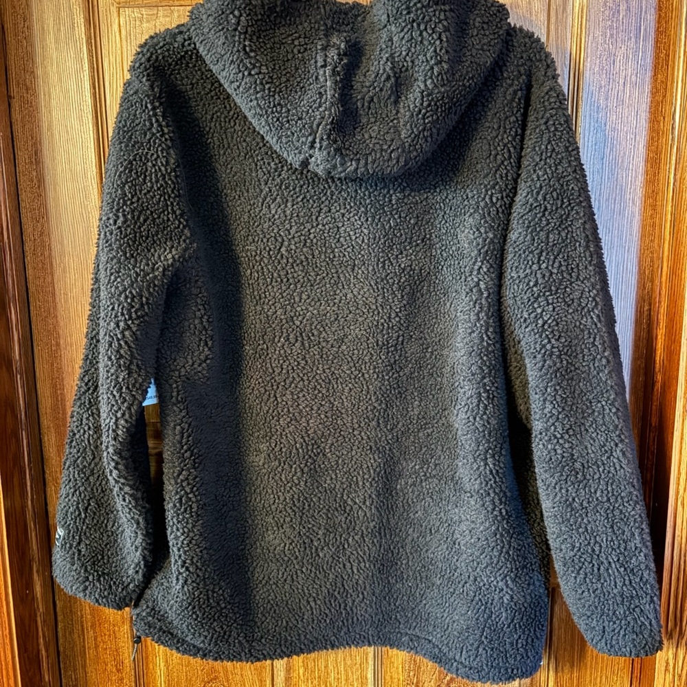 PacSun Men's Black Fleece Zip-Up Hoodie - Picture 2 of 5